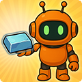 Robo Shop idle management game logo